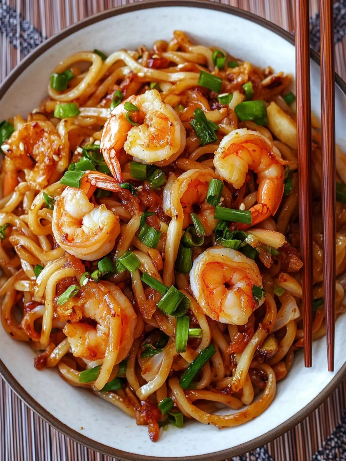 Garlic Prawn Udon