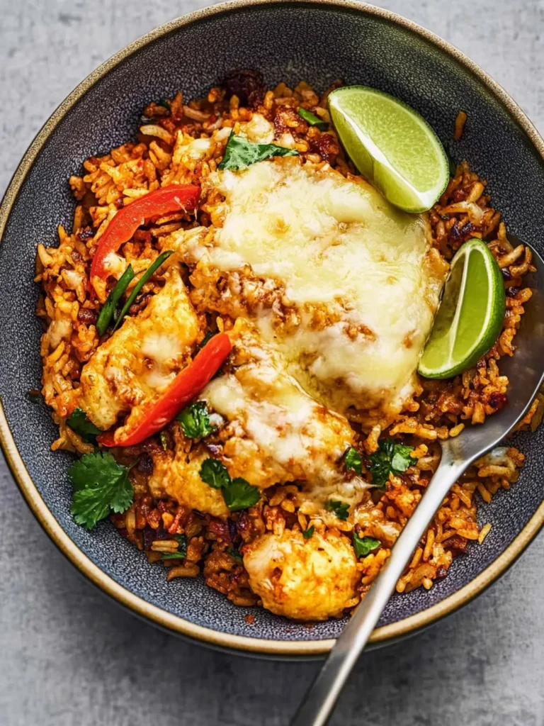 Cheesy Thai Red Curry Fried Rice