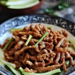 Savory Stir Fried Shredded Pork with Sweet Bean Paste Delight Stir Fried Shredded Pork with Sweet Bean Paste