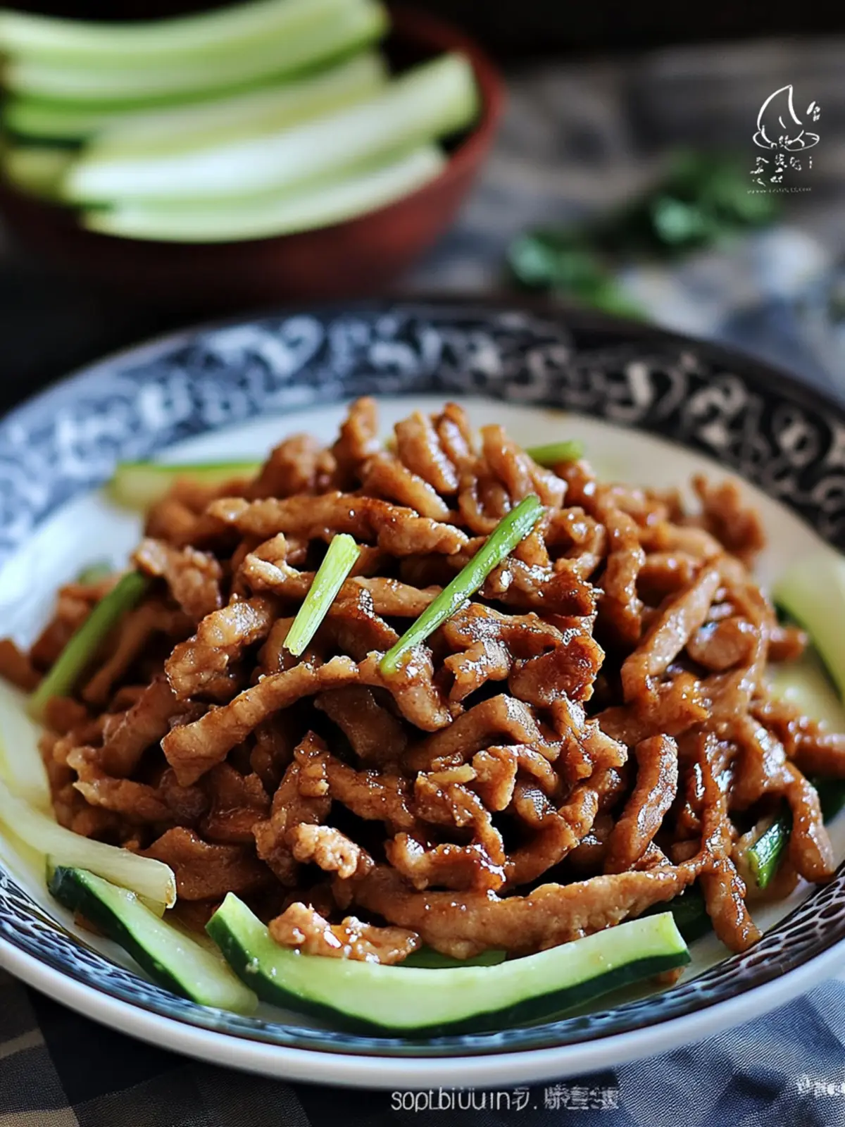 Stir Fried Shredded Pork with Sweet Bean Paste