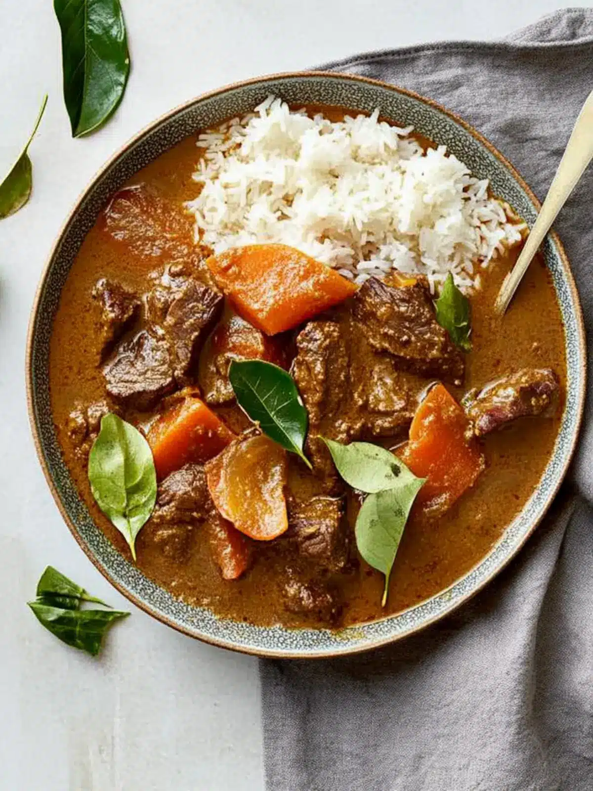 Sri Lankan beef and coconut curry