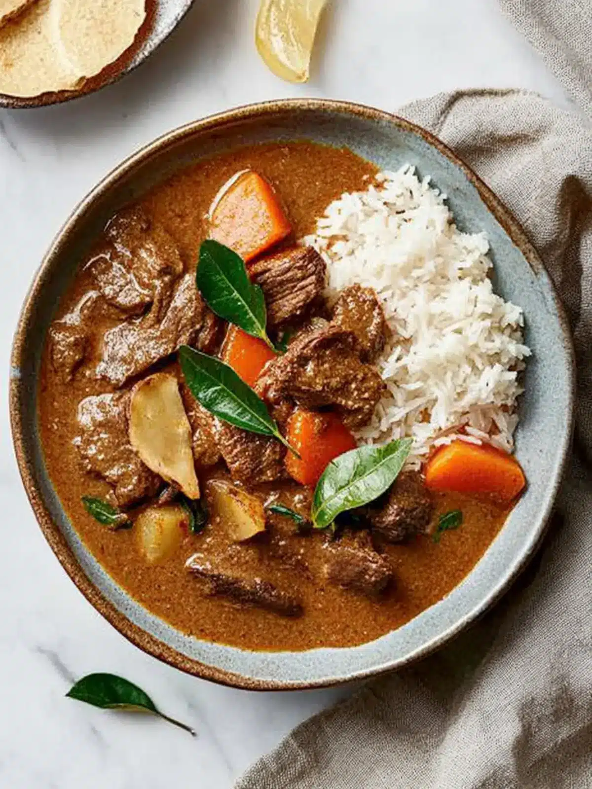 Sri Lankan beef and coconut curry
