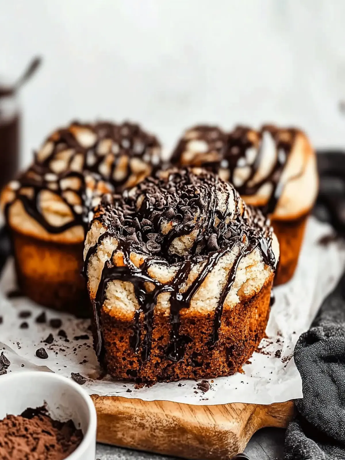 Delicious Chocolate and Espresso Babka Muffins