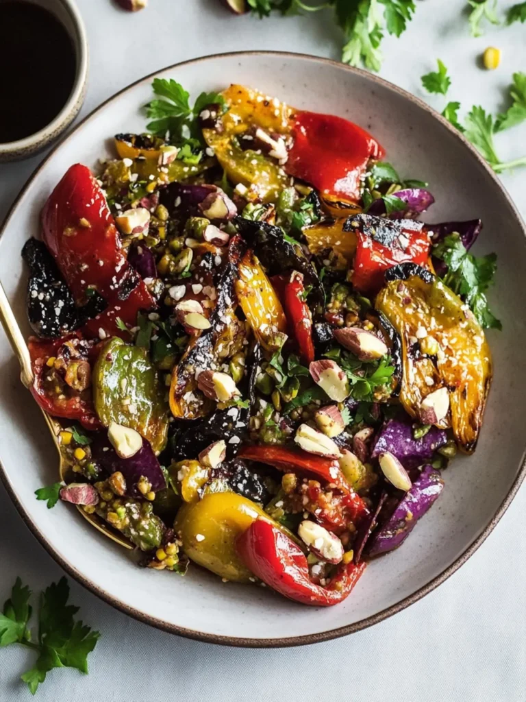 Charred Mexican Salad with Pistachio Cumin Vinaigrette