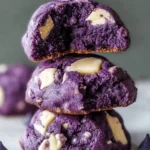 Ube Levain-Style Cookies