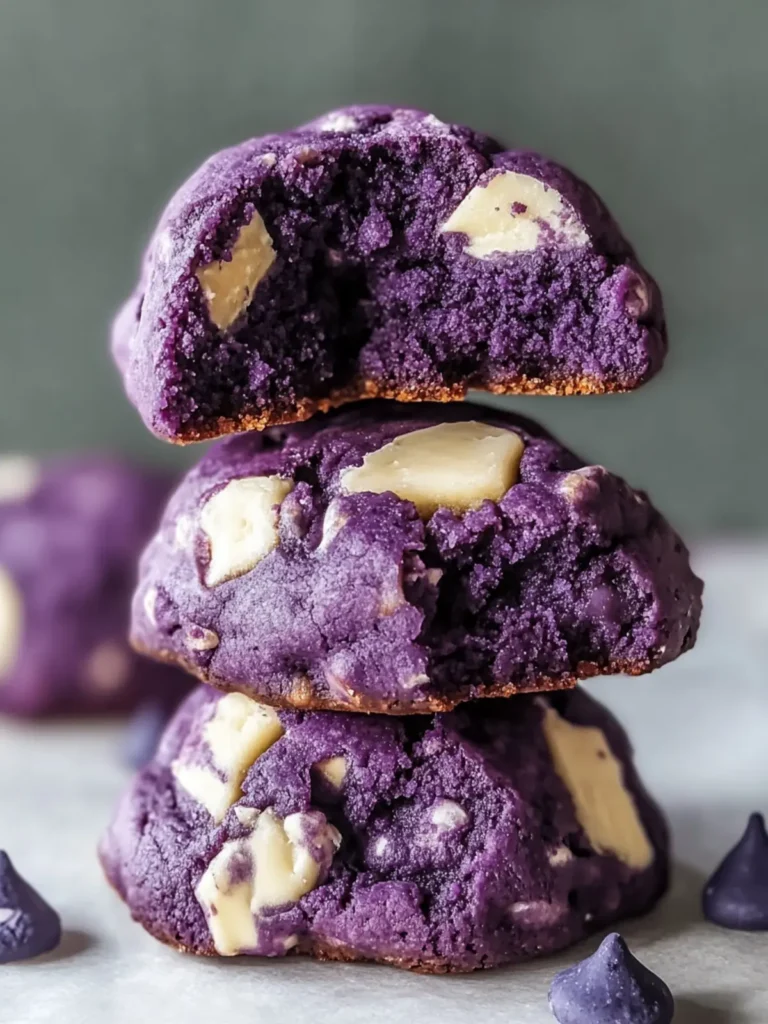 Ube Levain-Style Cookies