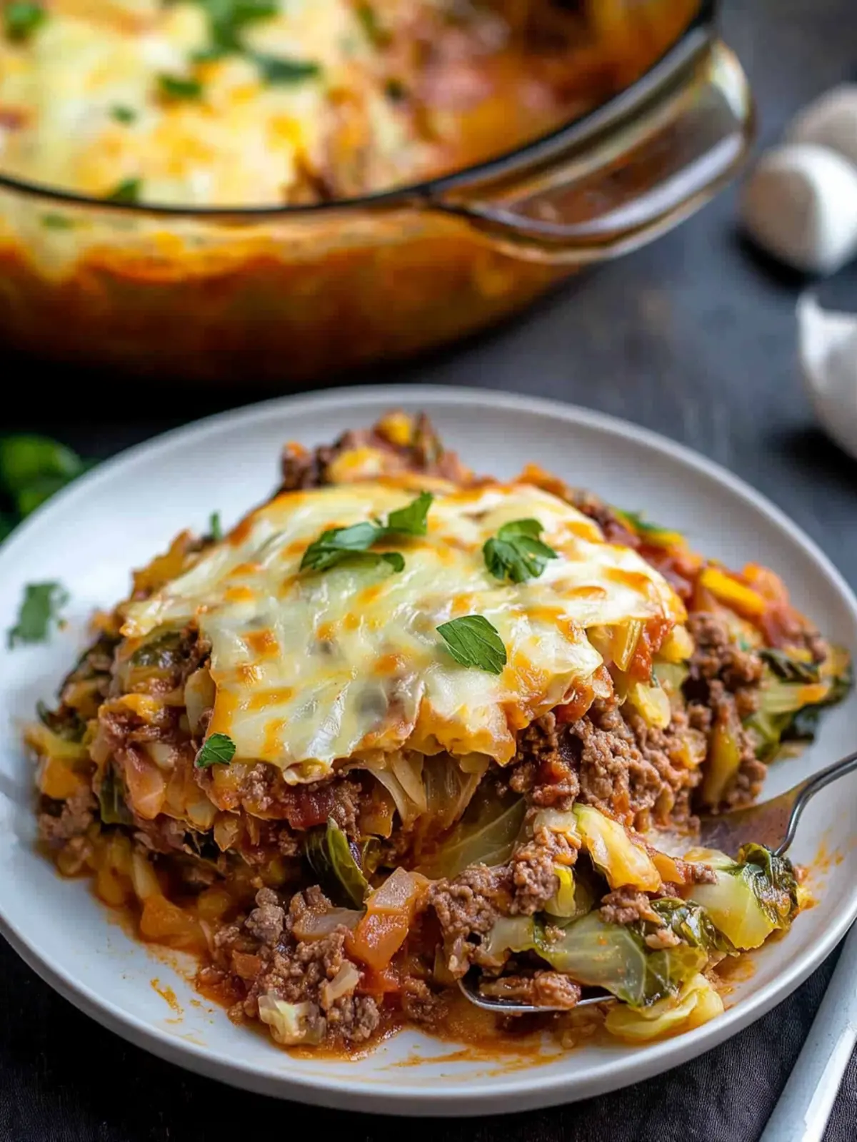 Low Carb Cabbage Roll Casserole