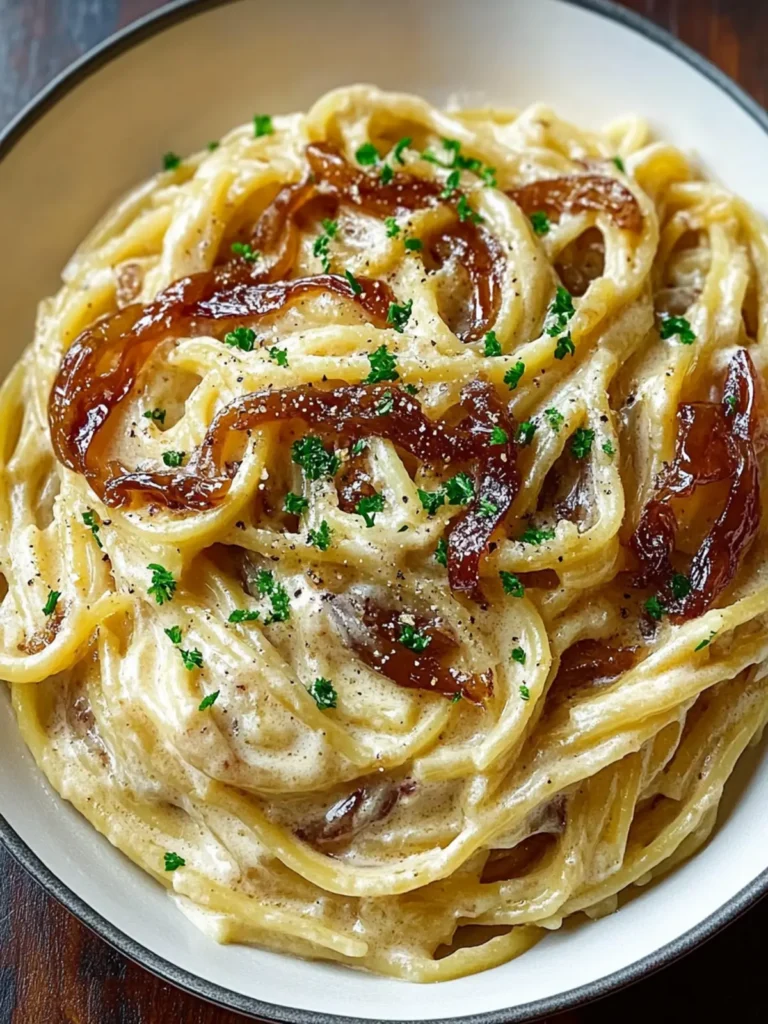 Creamy Caramelized Onion Pasta