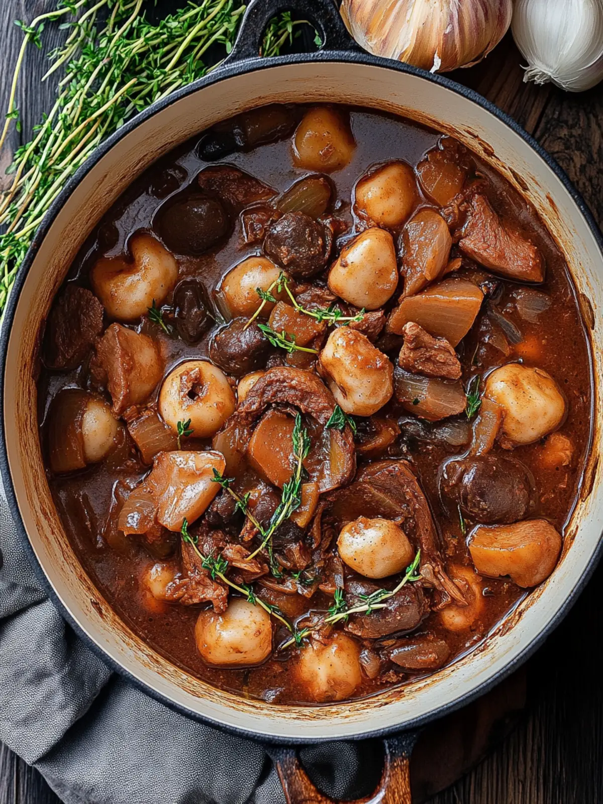 Jackfruit Bourguignon