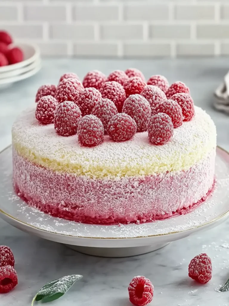 Raspberry Lamington Cake