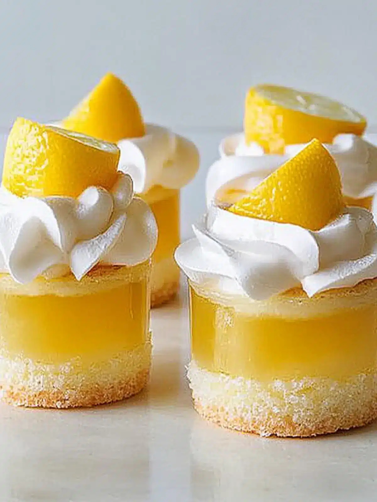 Mini limoncello trifle cakes