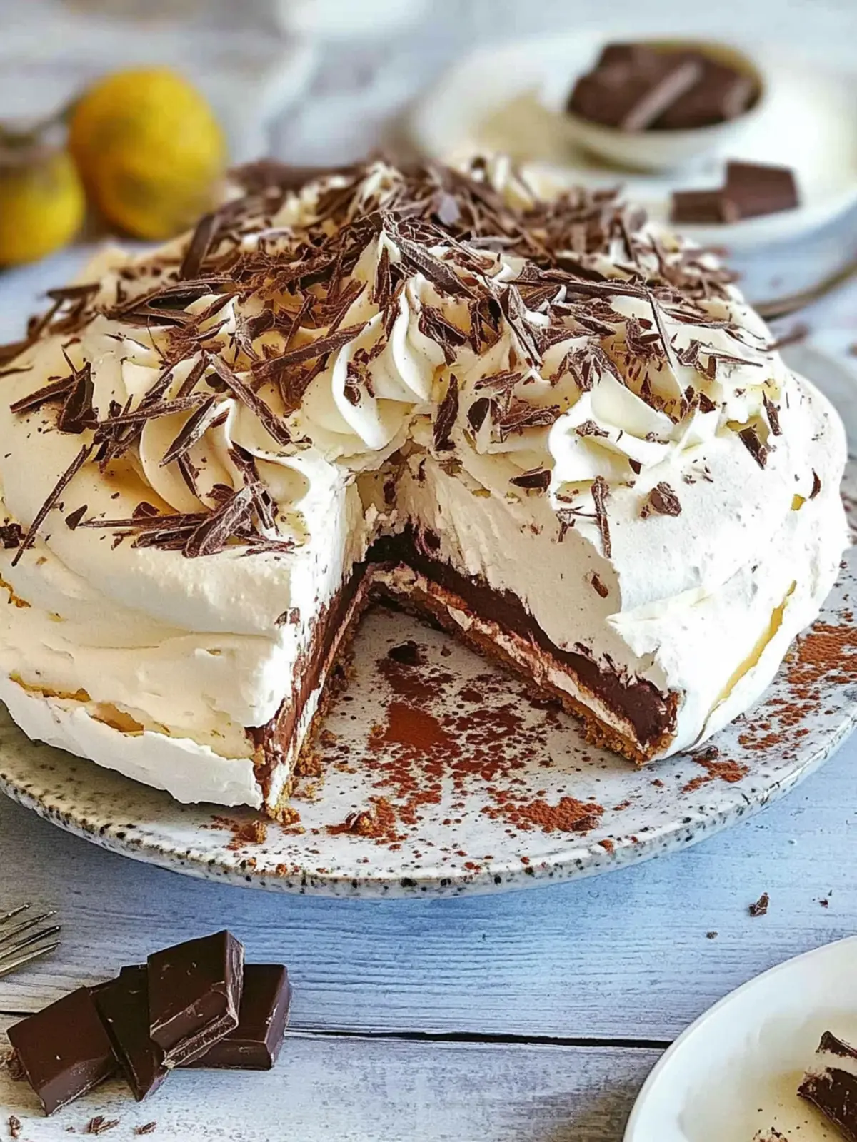 Chocolate Layered Pavlova