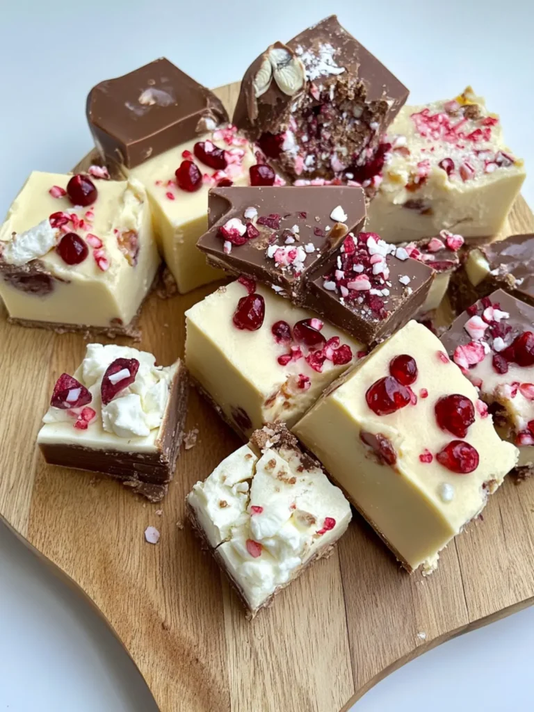 No-mix white Christmas rocky road