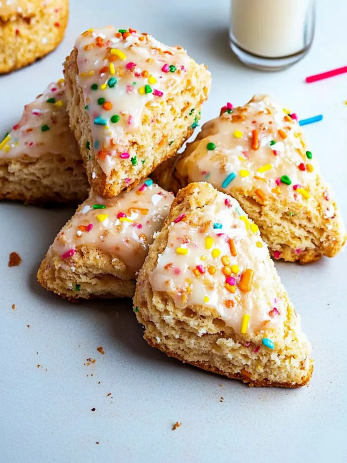 Birthday Cake Scones
