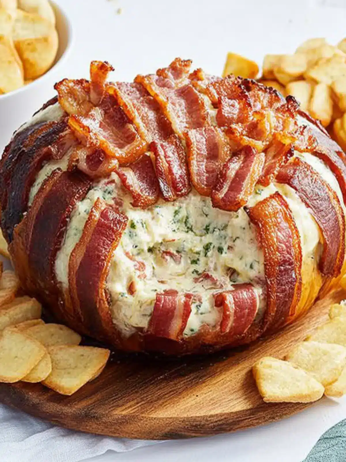Glazed bacon cheese-mas cob loaf