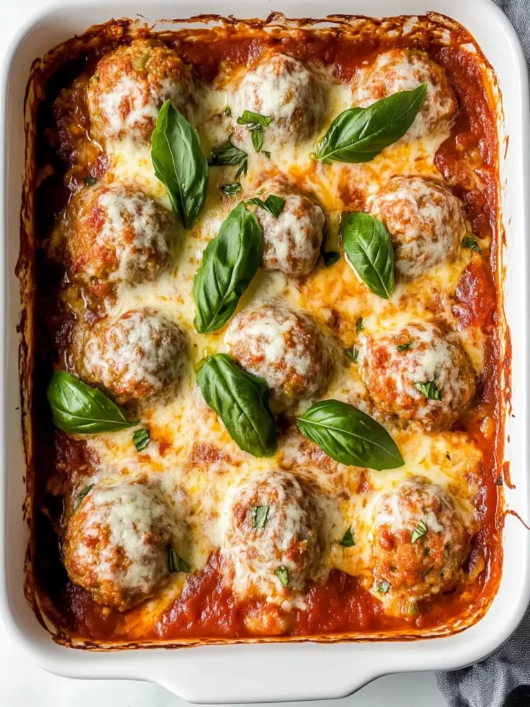 Keto Meatball Casserole