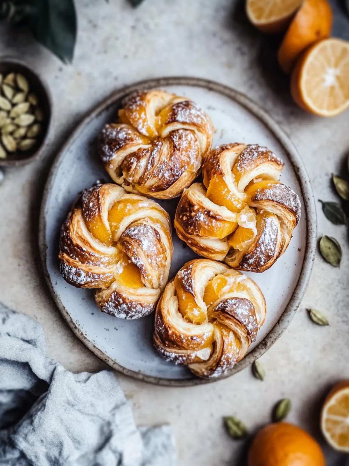 Heavenly Vegan Orange Cardamom Buns
