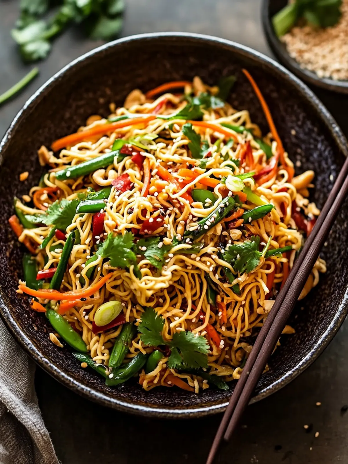 Crunchy Asian Ramen Noodle Salad