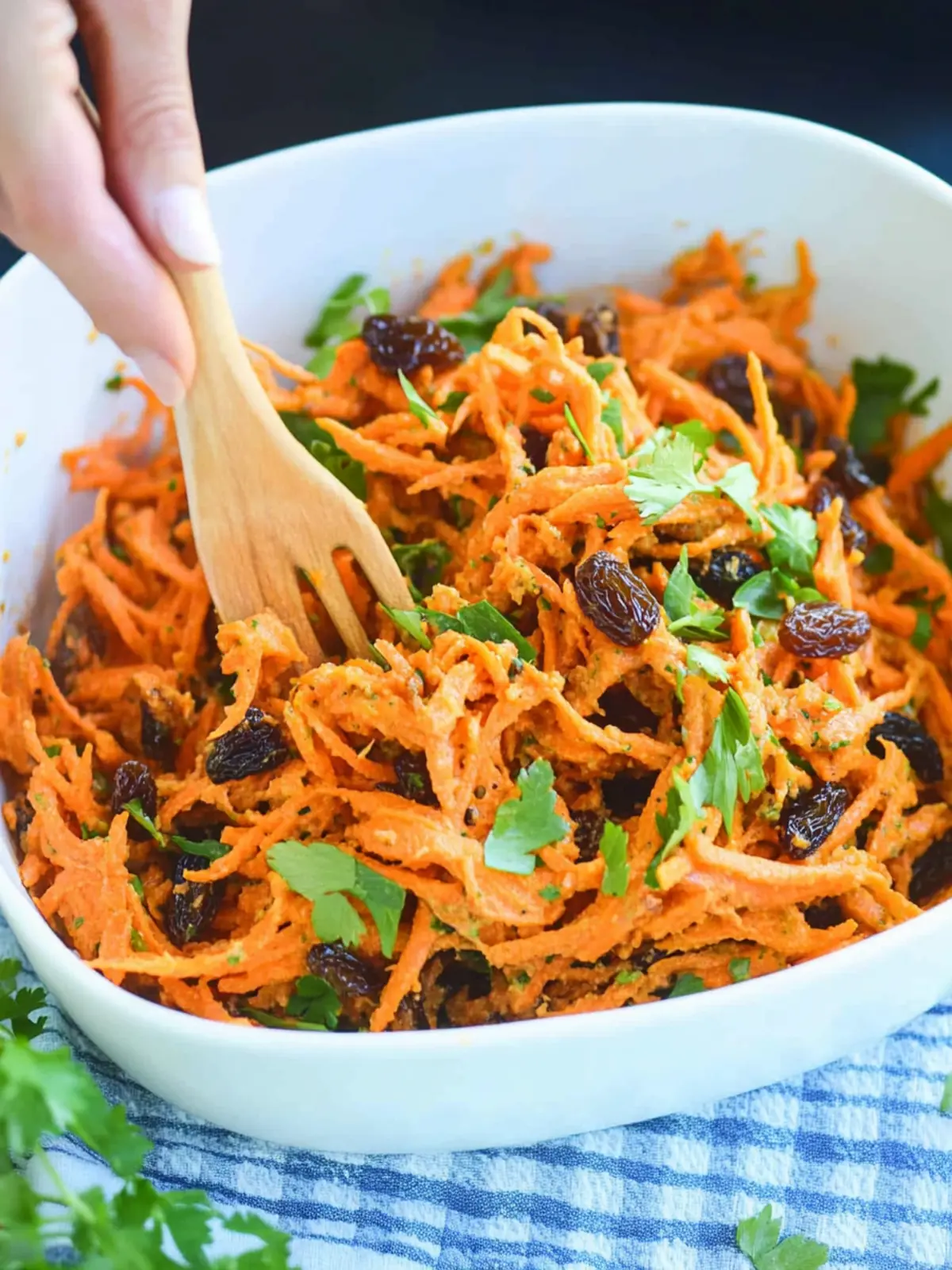 Healthy Carrot Raisin Salad (Vegan, Gluten-free)