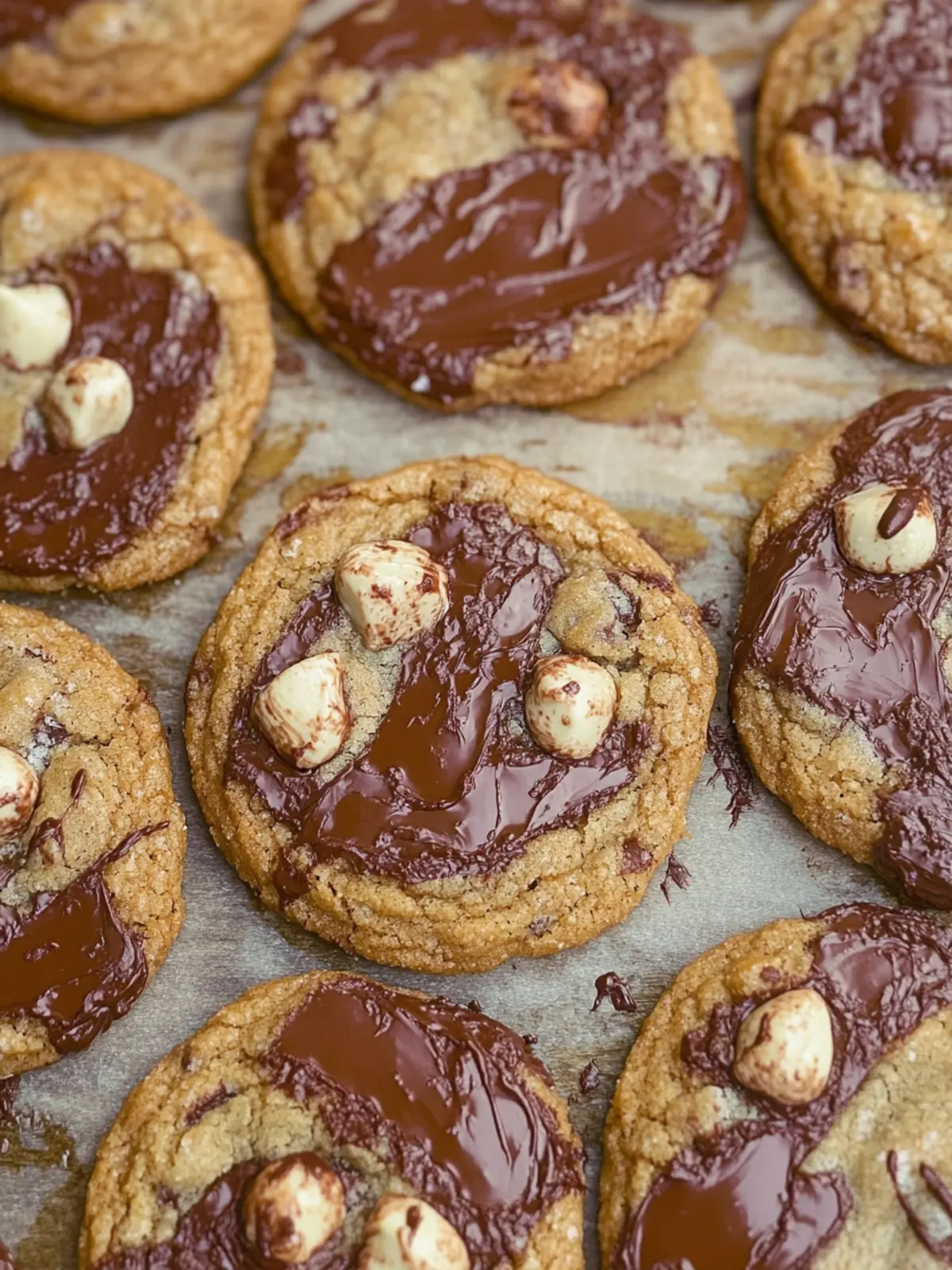 Brown Butter Chocolate Chunk Crinkle Cookies
