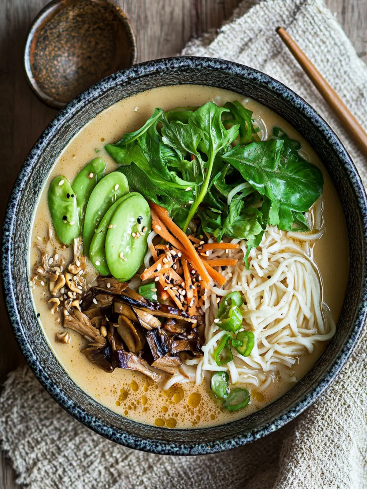 One Pot: Tahini, Lemongrass & Miso Noodle Soup