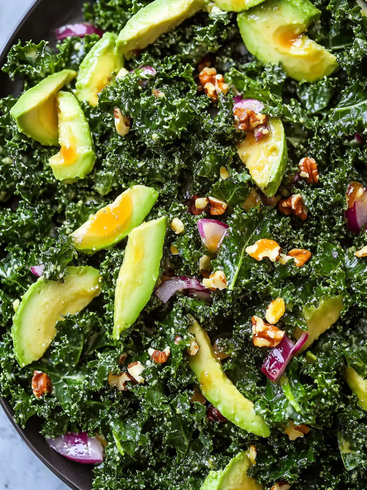 Kale Salad with Honey Dijon Vinaigrette