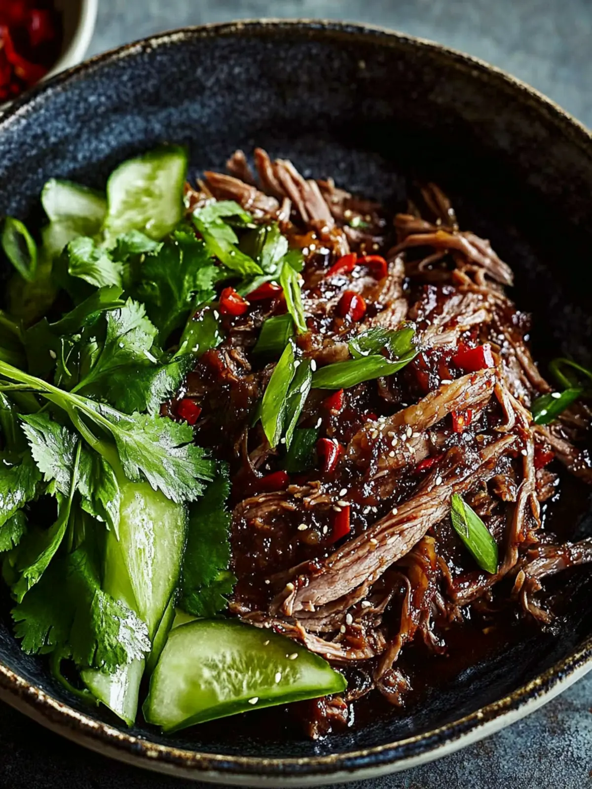 Chinese shredded lamb