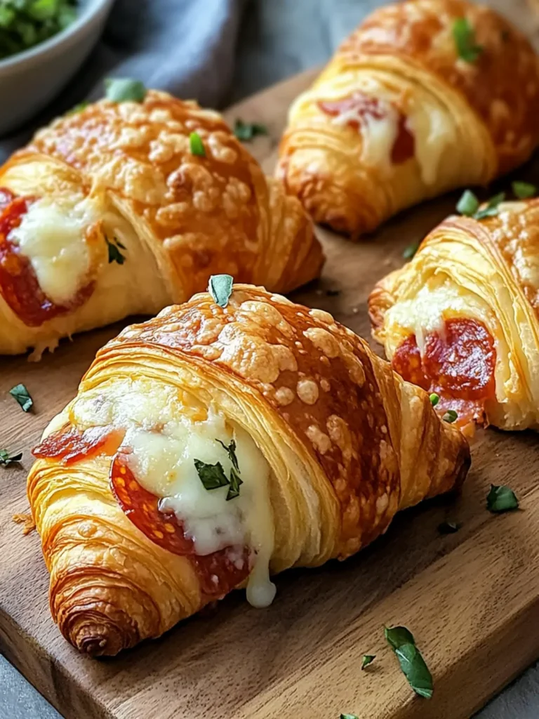 Mozzarella Pepperoni Croissant Rolls