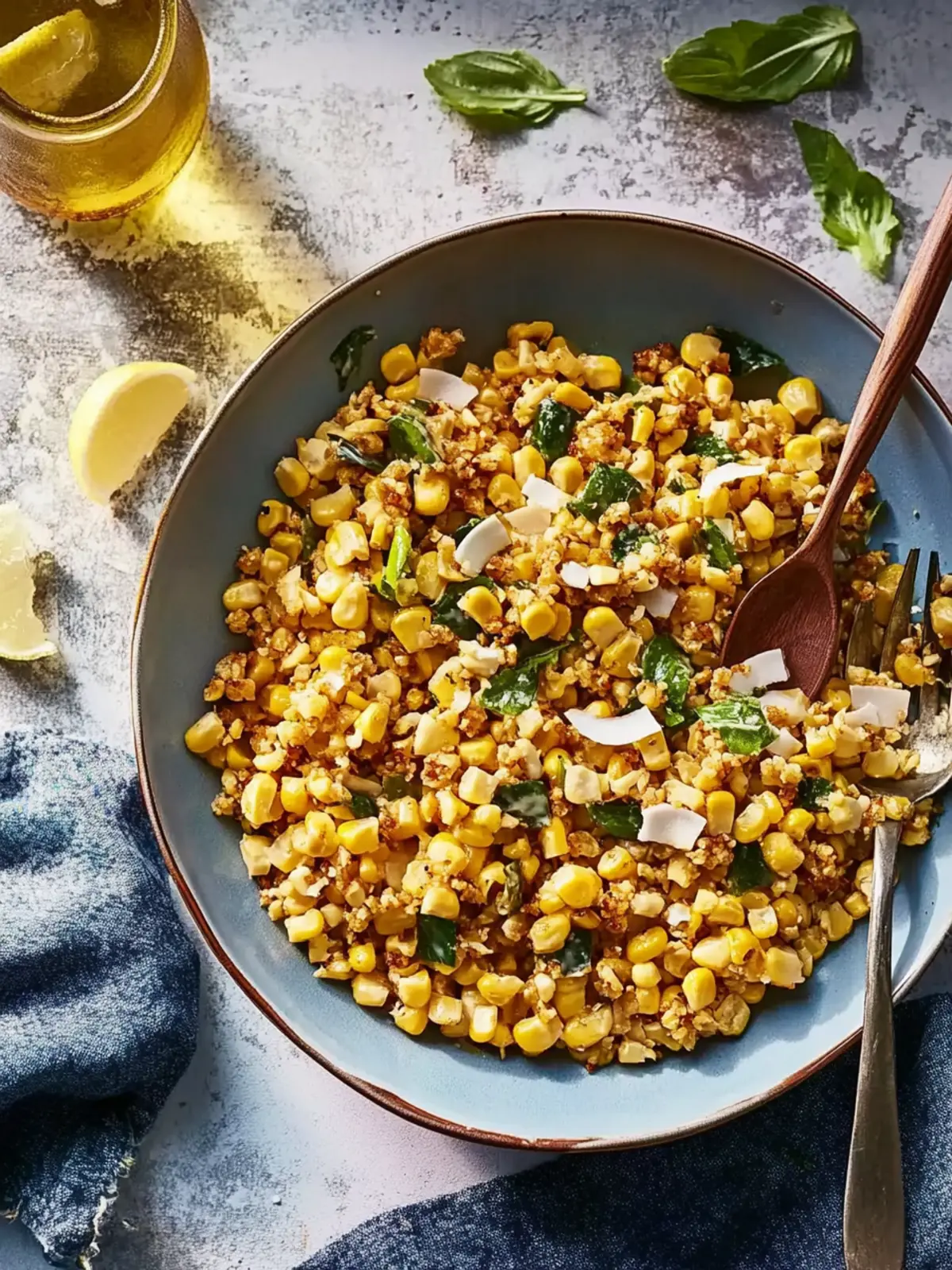 Coconut-Peanut Corn Salad