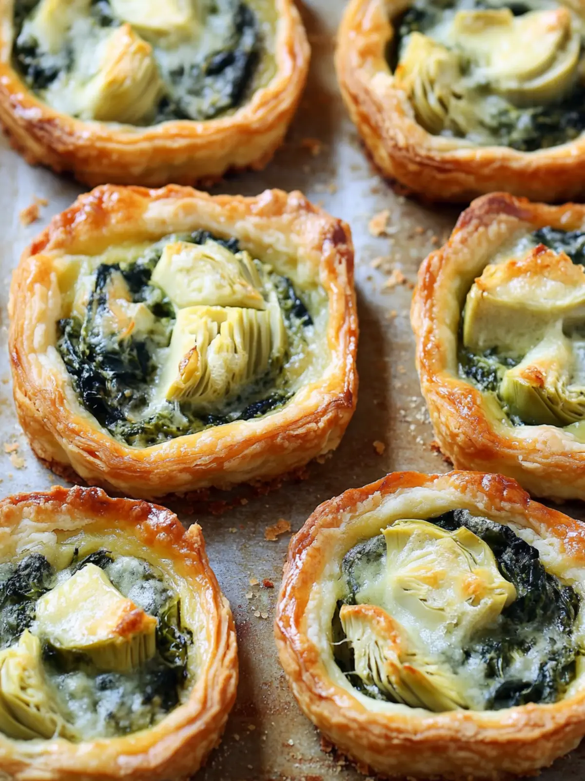 Spinach Artichoke Tarts