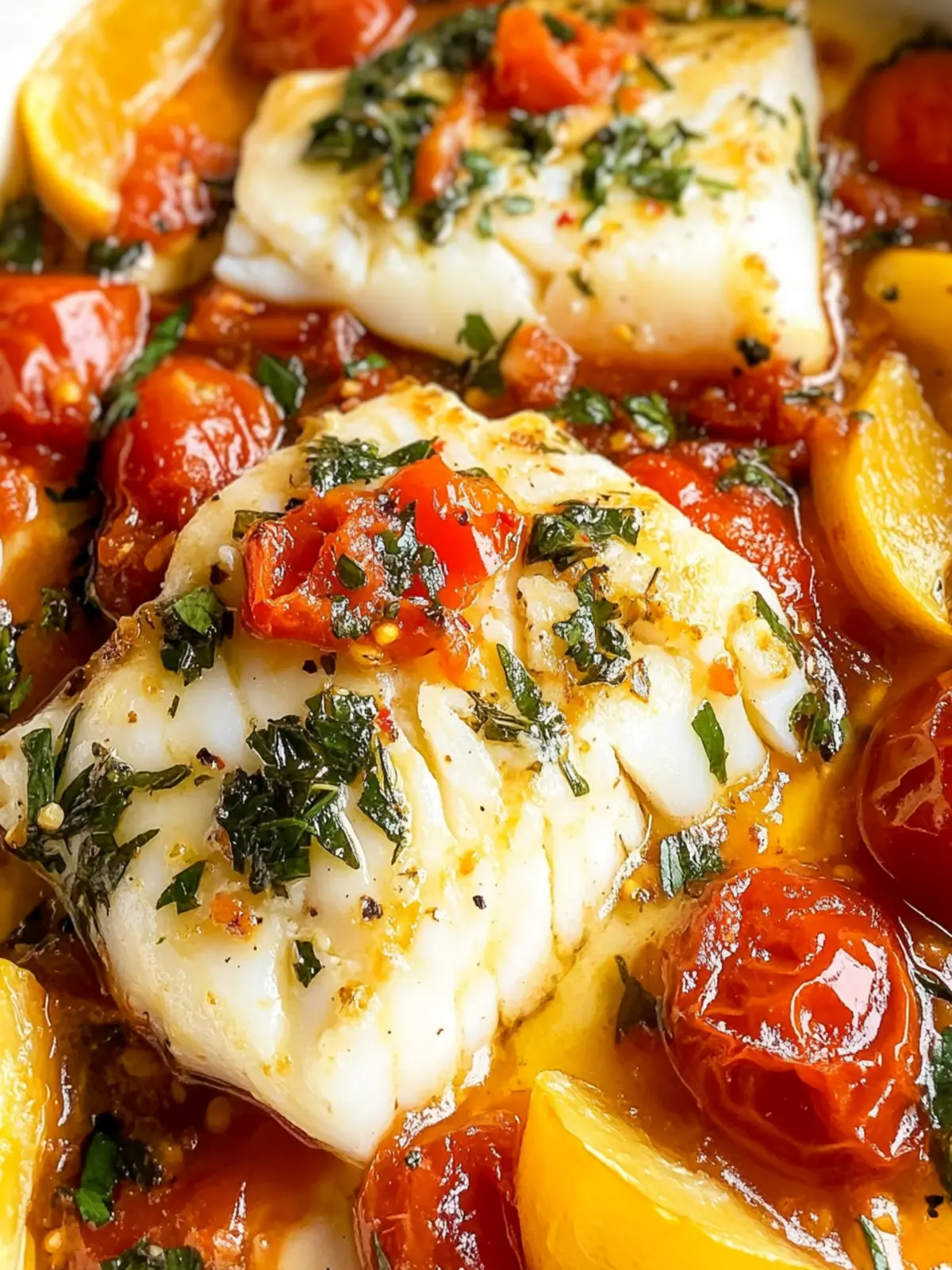 Tomato Poached Cod