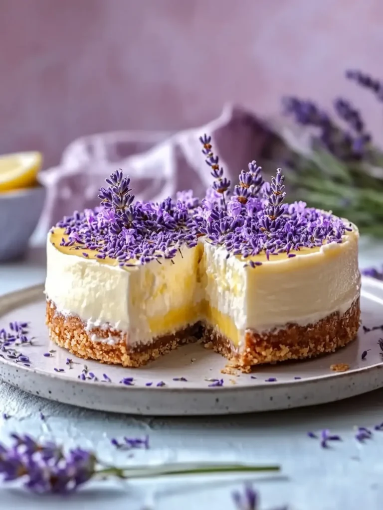Lemon Lavender Cheesecake