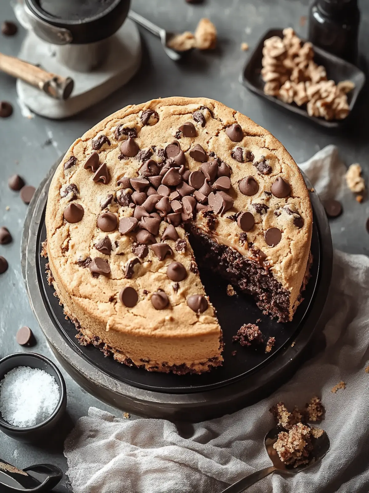 Decadent Chocolate Chip Cookie Cake