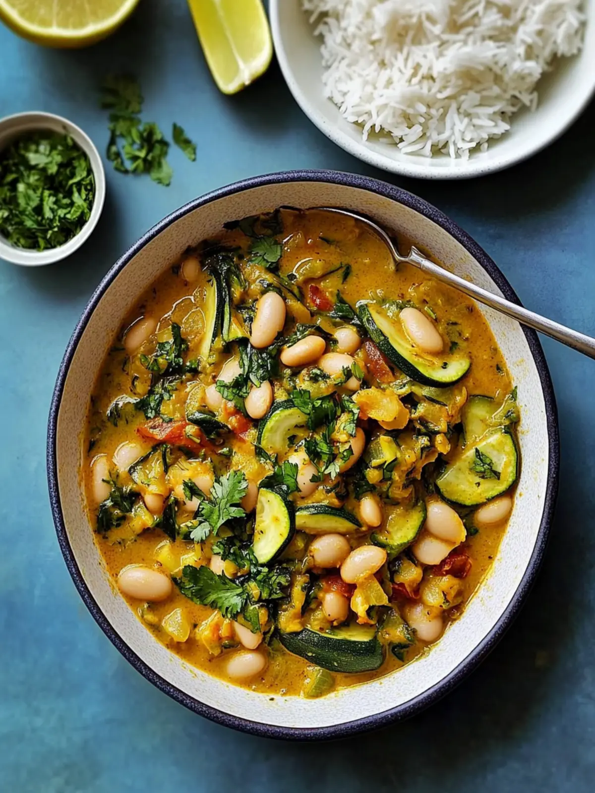 courgette and white bean curry