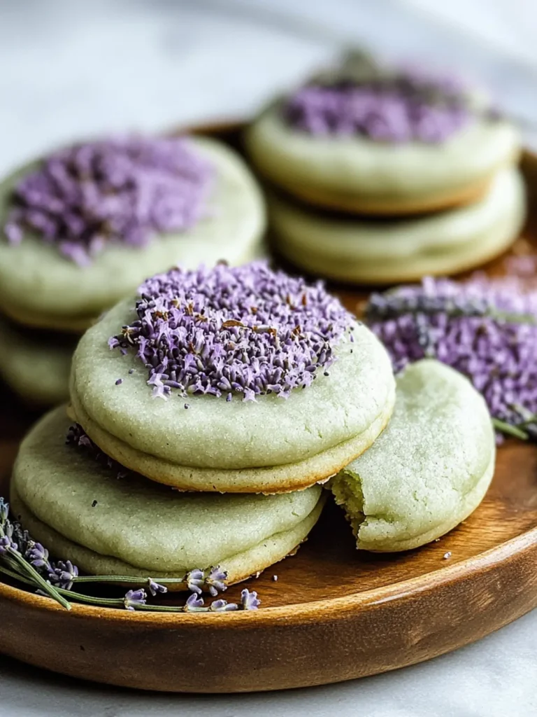 Perfect Matcha Lavender Sugar Cookies
