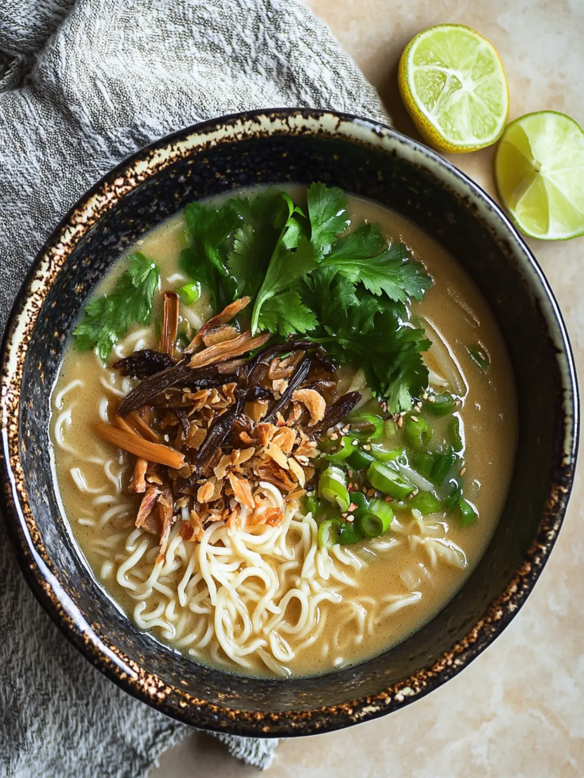 One Pot: Tahini, Lemongrass & Miso Noodle Soup