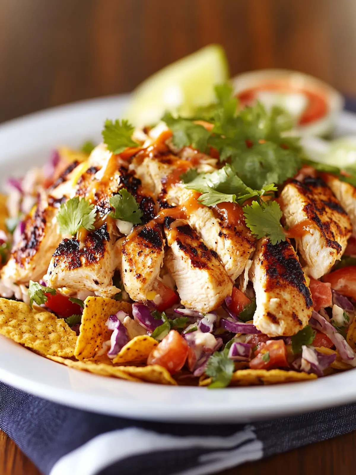 Grilled Taco Chicken with Frito Slaw