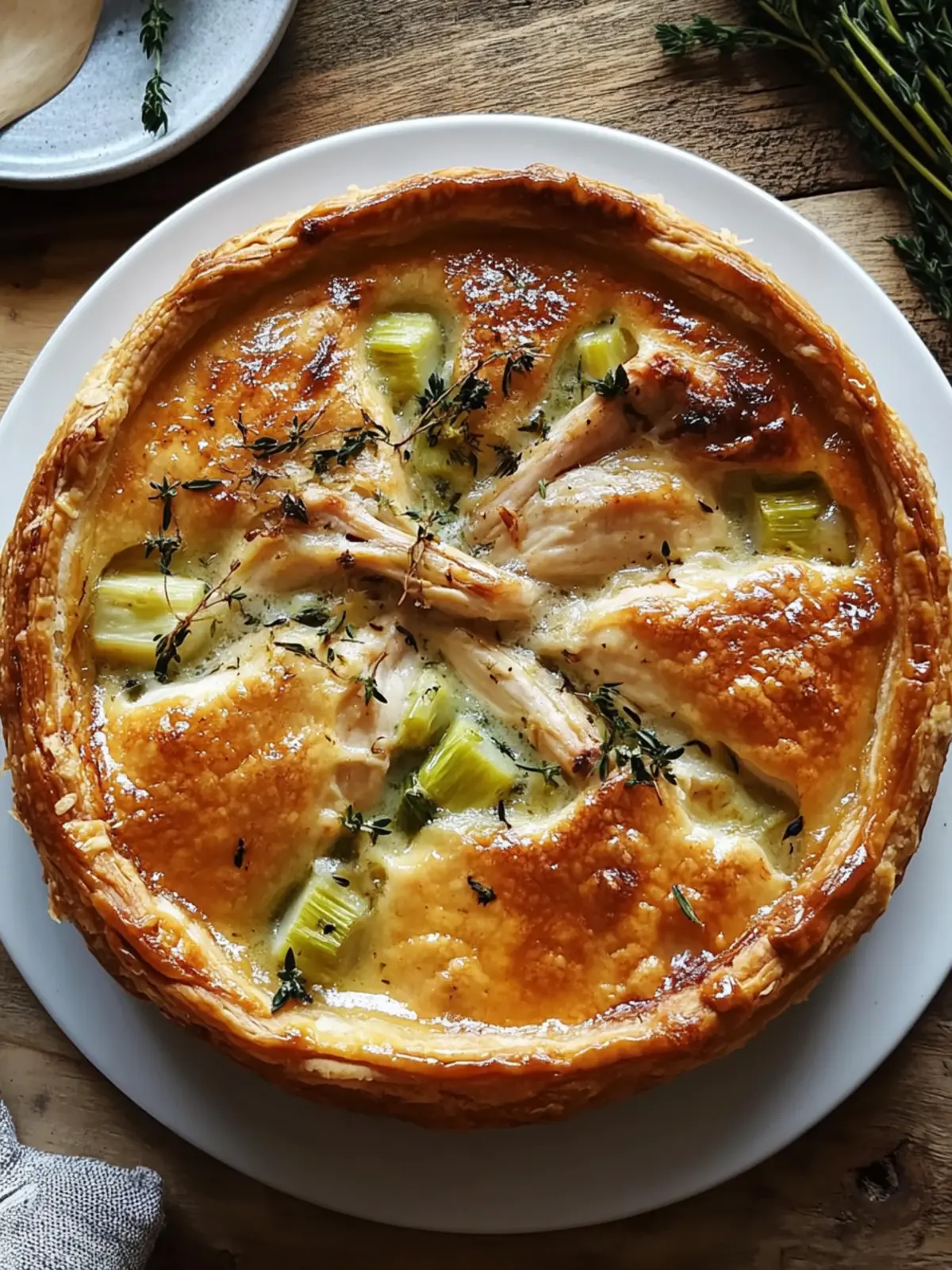 Roast Chicken & Leek Pie