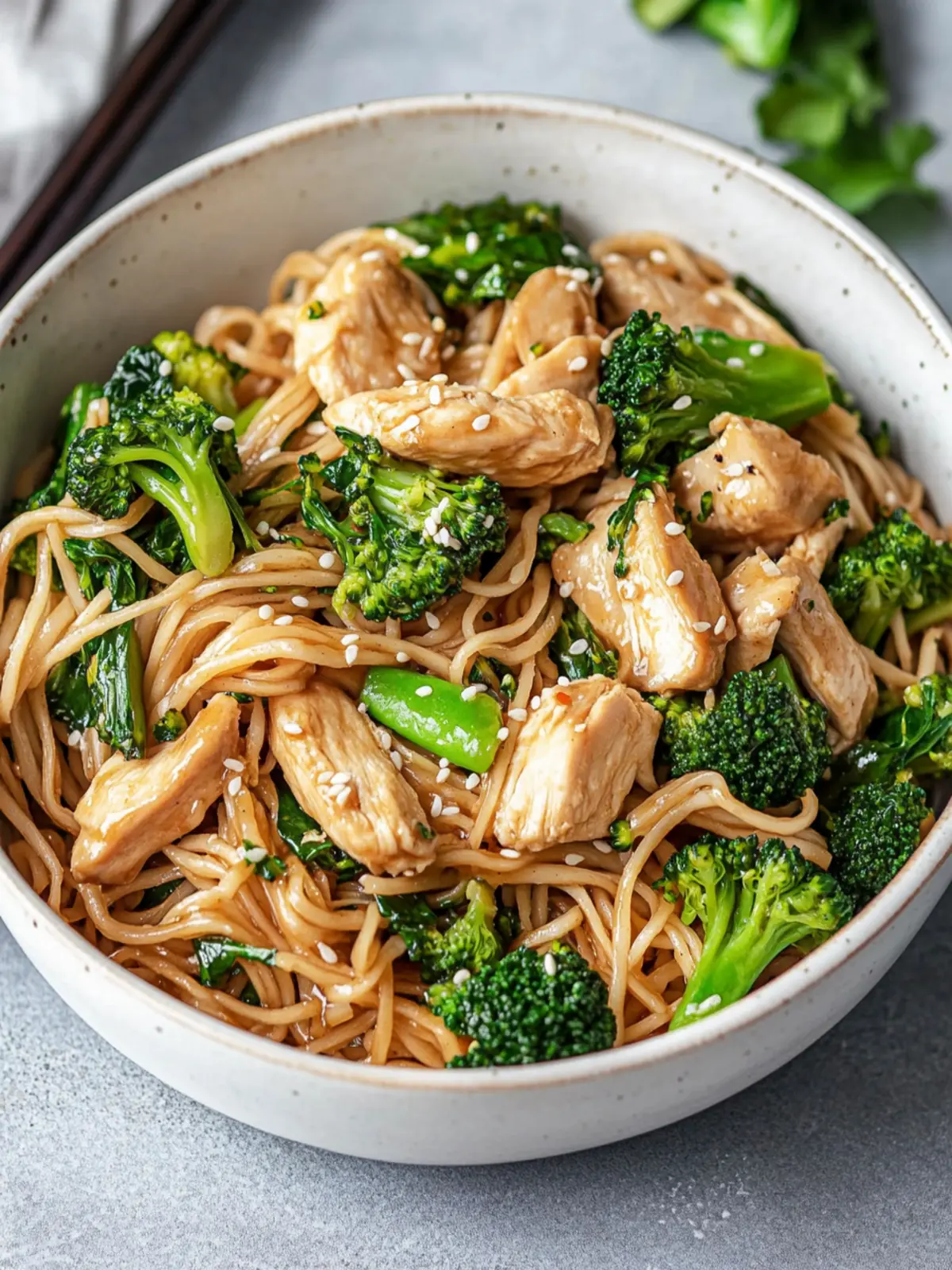 Chicken Broccoli Stir Fry Noodles