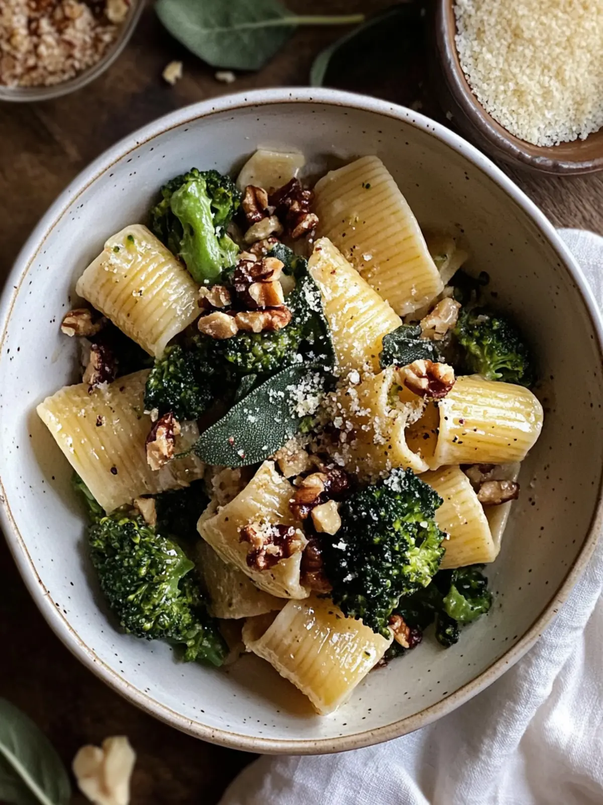 Brown Butter Broccoli, Sage, & Walnut Pasta