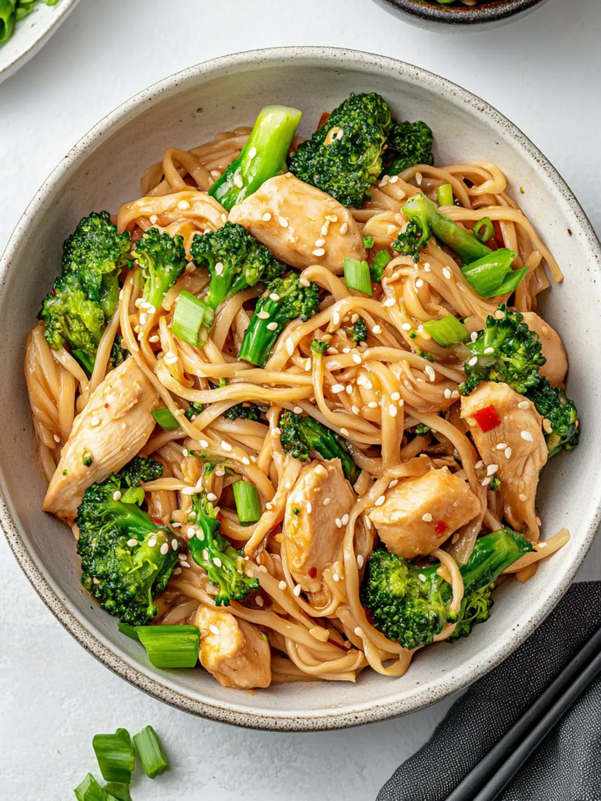 Chicken Broccoli Stir Fry Noodles