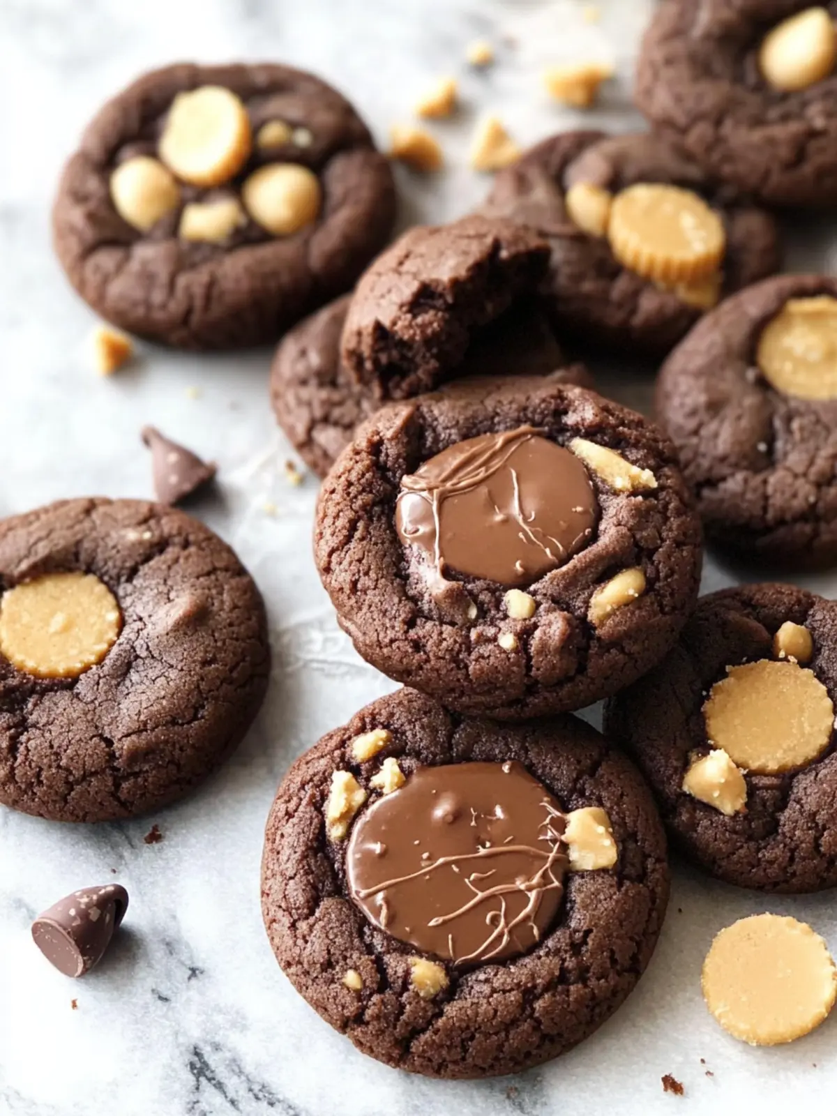 Chocolate Peanut Butter Cup Cookies
