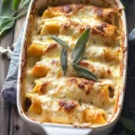Butternut squash Cannelloni with Walnut-Sage Béchamel Sauce