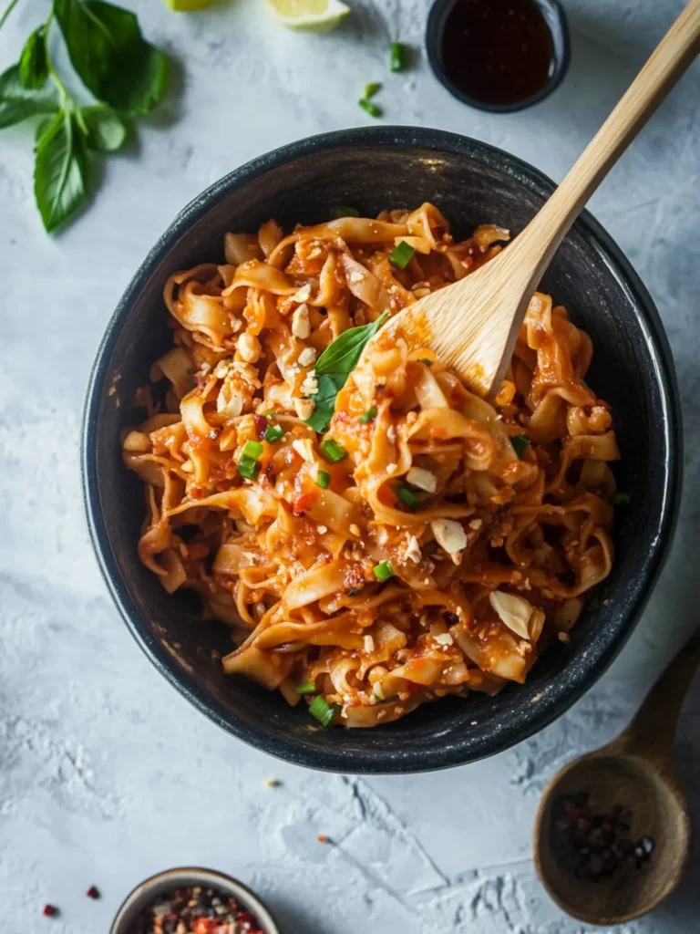 Spicy Peanut Noodles (Super Easy!)