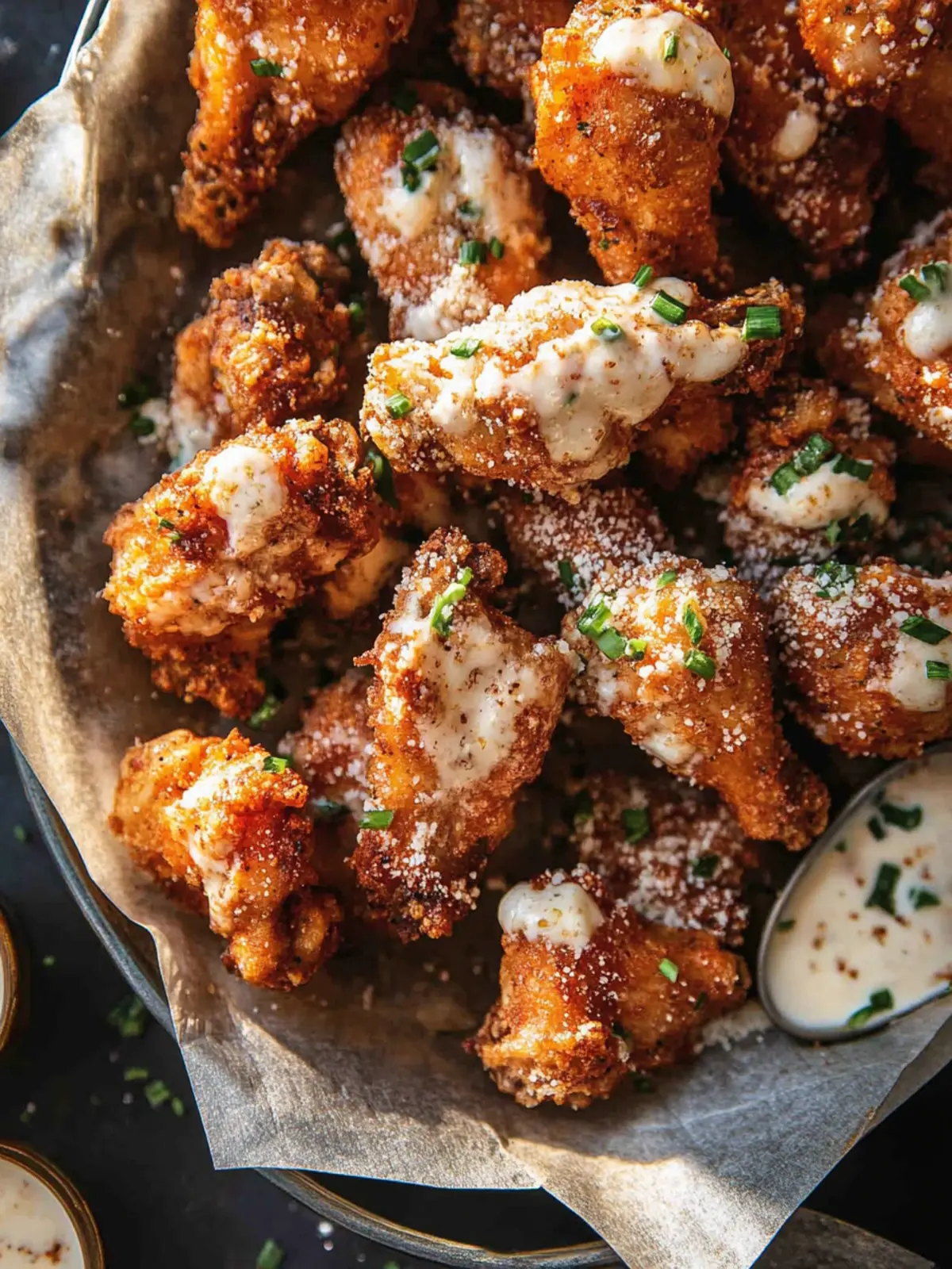 Baked Garlic Parmesan Boneless Wings
