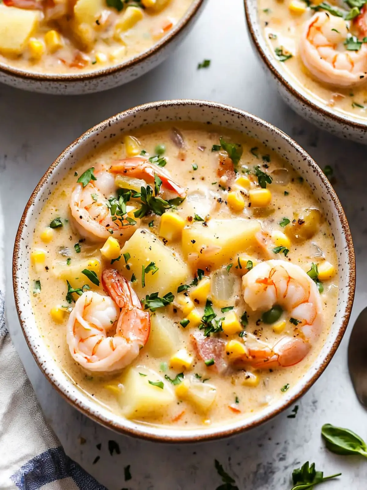 Creamy Potato Shrimp and Corn Chowder