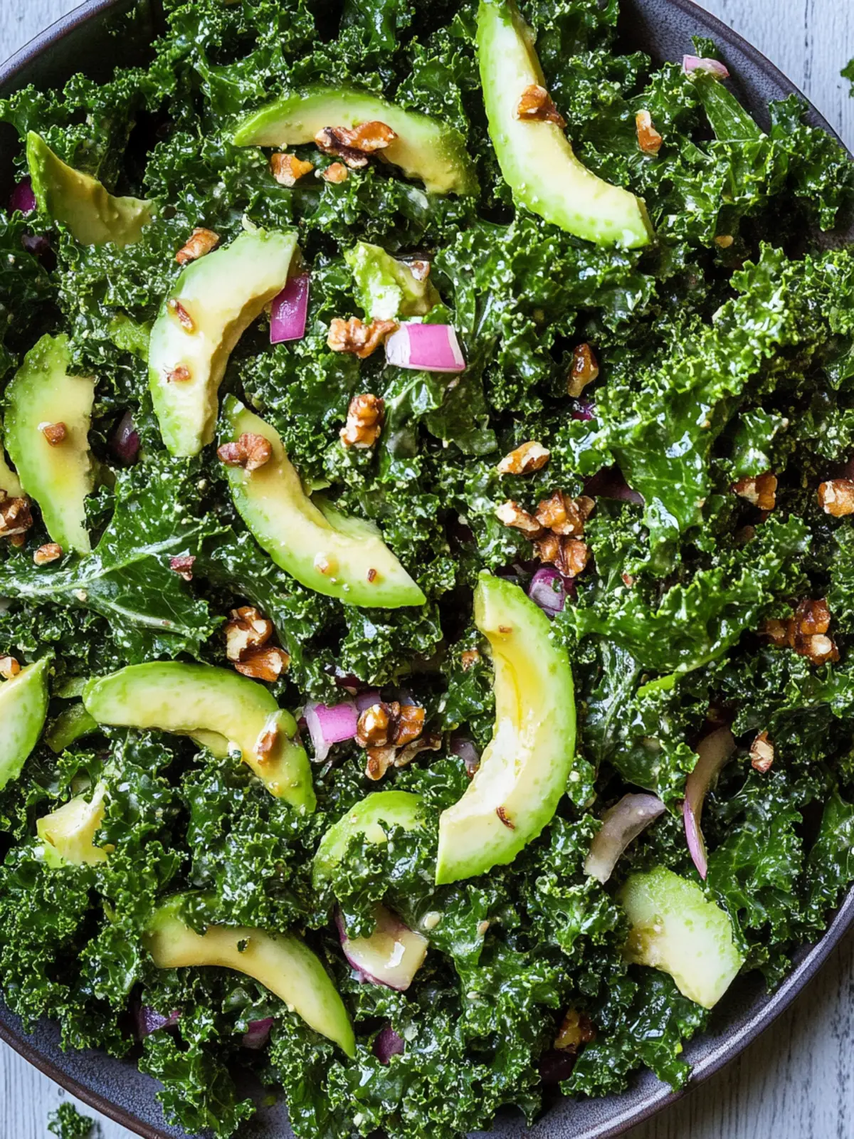 Kale Salad with Honey Dijon Vinaigrette