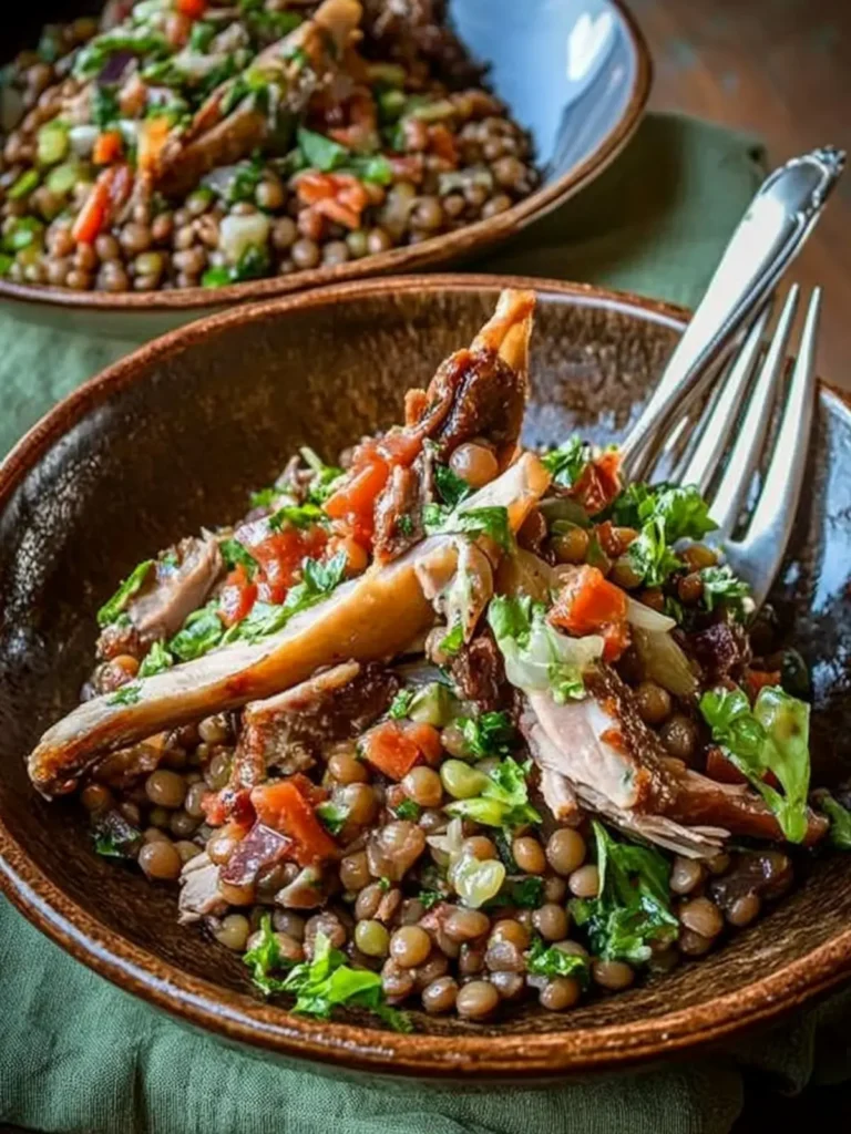 Lentil and Duck Confit Salad