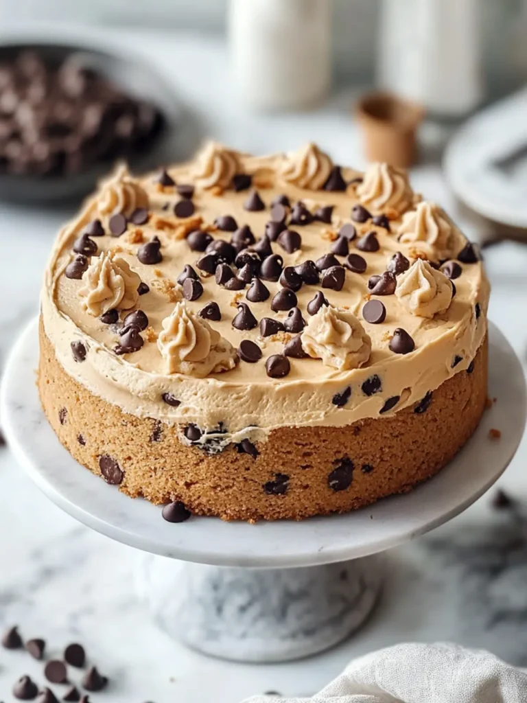 Decadent Chocolate Chip Cookie Cake
