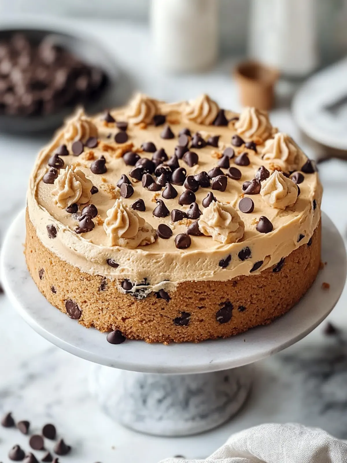Decadent Chocolate Chip Cookie Cake